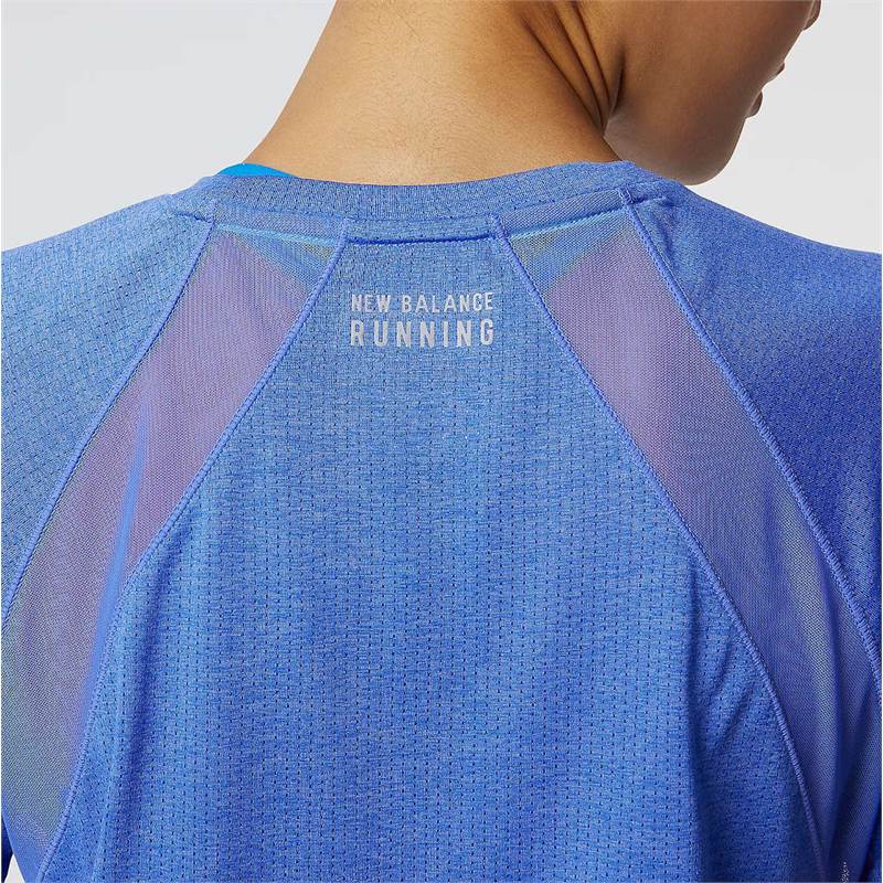 New Balance Womens Printed Impact Run SS Top-4